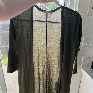 Olive green cardigan